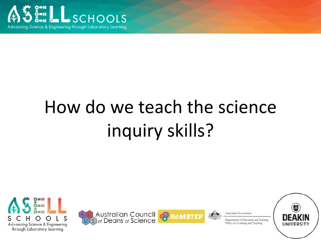 how do we teach the science inquiry skills