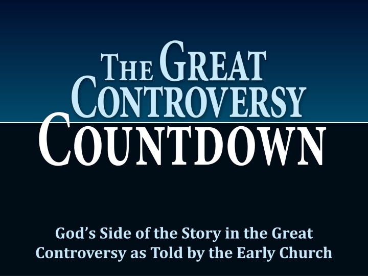 god s side of the story in the great controversy