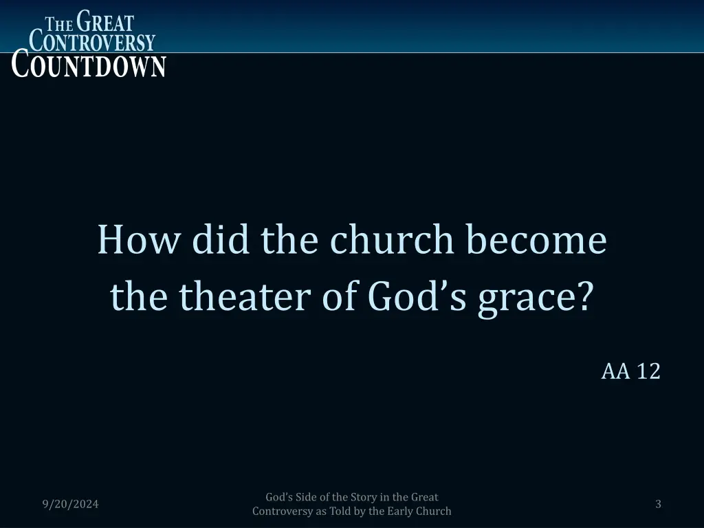 how did the church become the theater