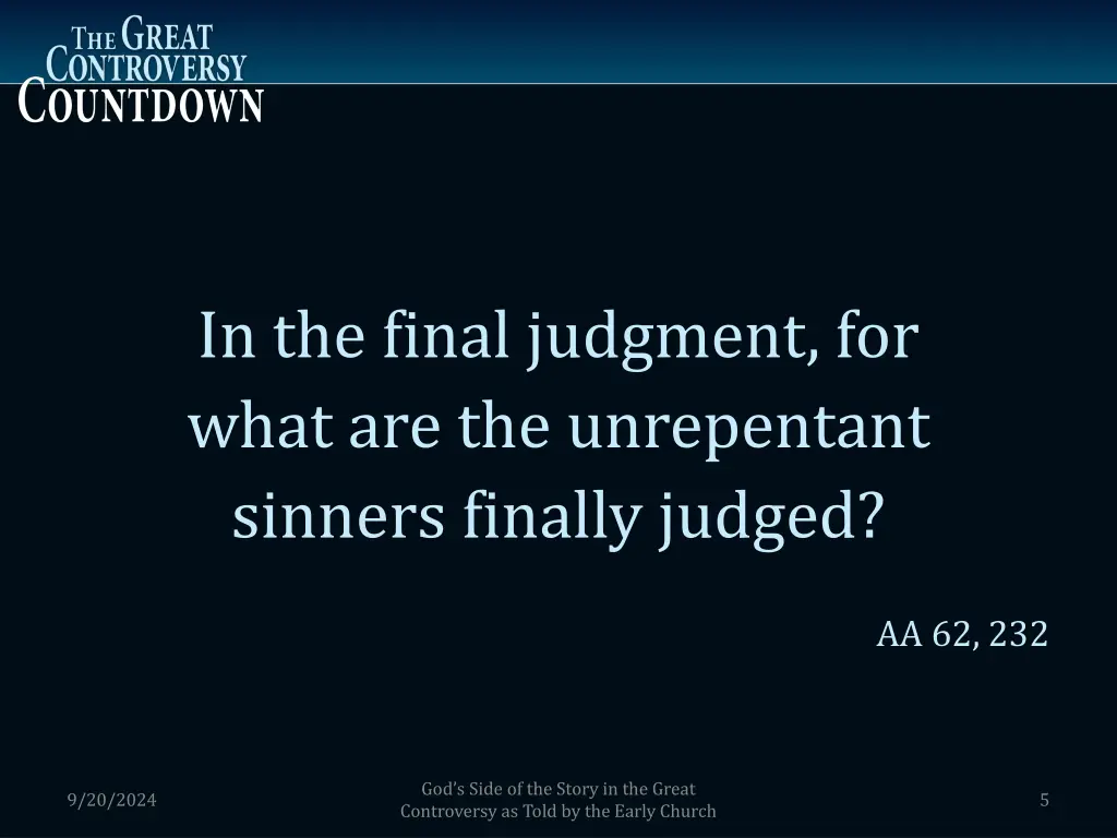 in the final judgment for what