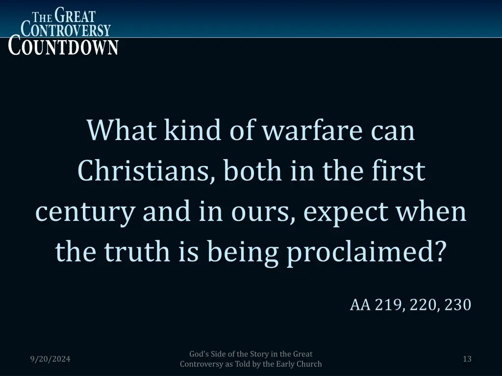 what kind of warfare can christians both