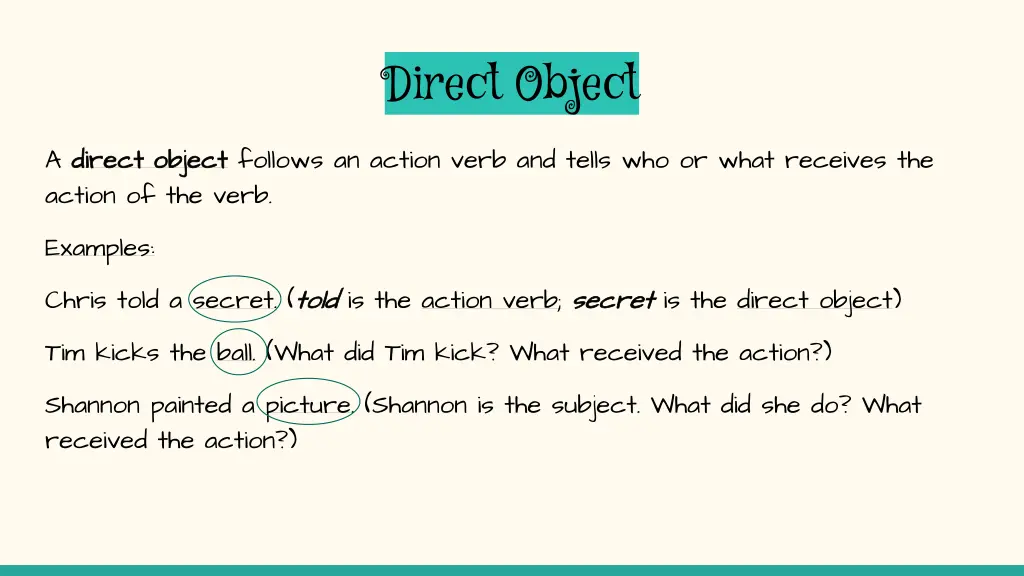 direct object