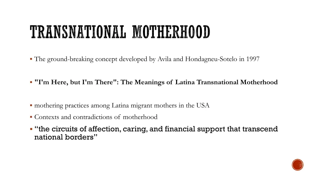 transnational motherhood