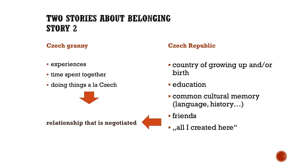 two stories about belonging story 2