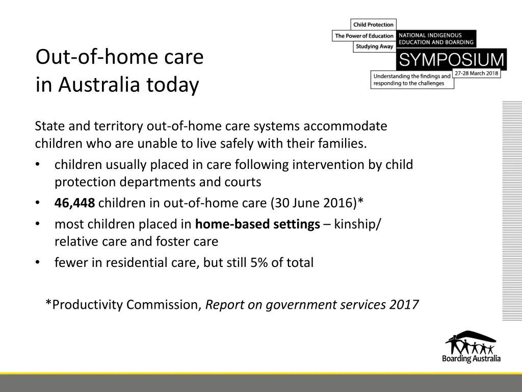 out of home care in australia today