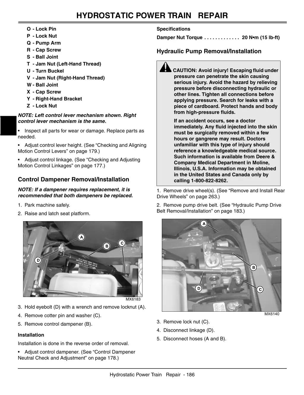 hydrostatic power train repair 3