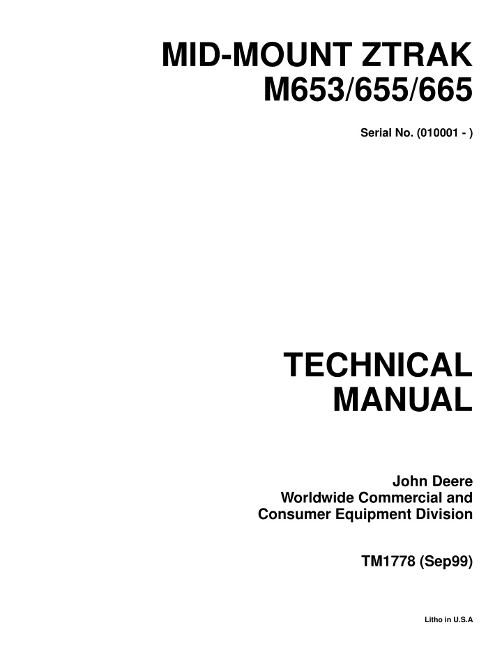 mid mount ztrak m653 655 665