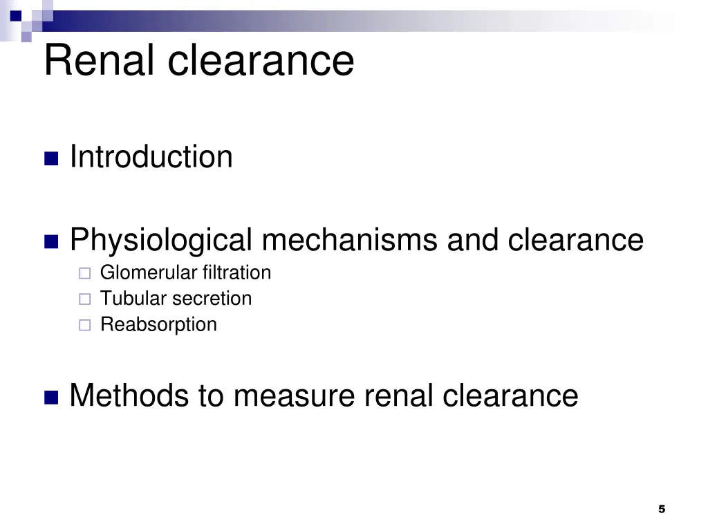 renal clearance 1