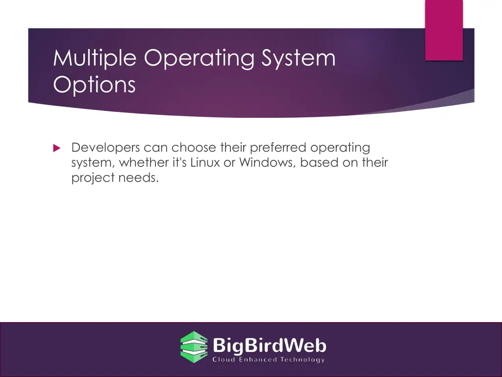 multiple operating system options