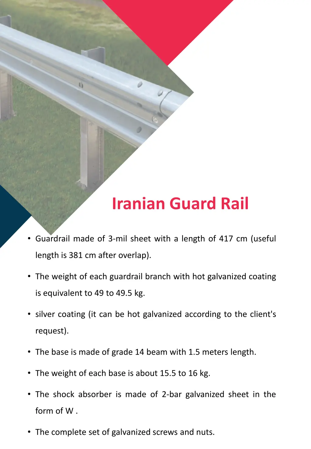 iranian guard rail