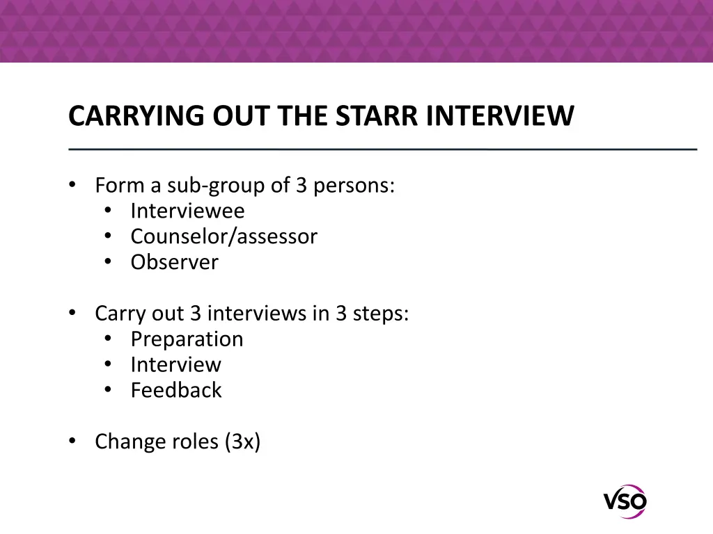 carrying out the starr interview