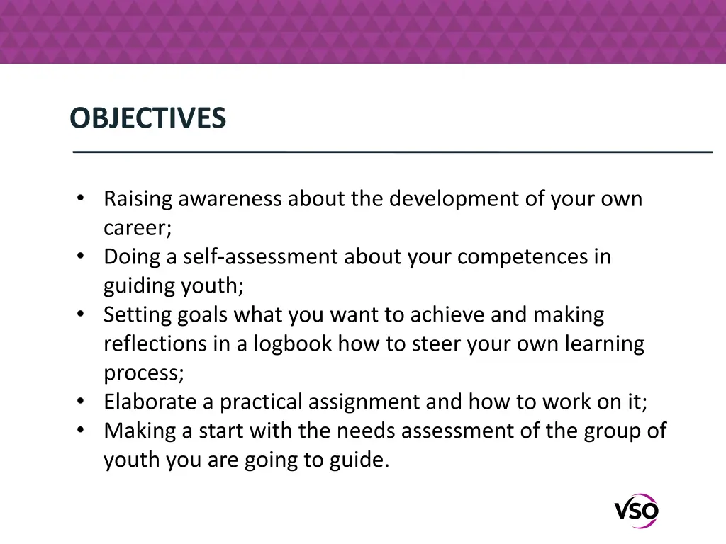 objectives