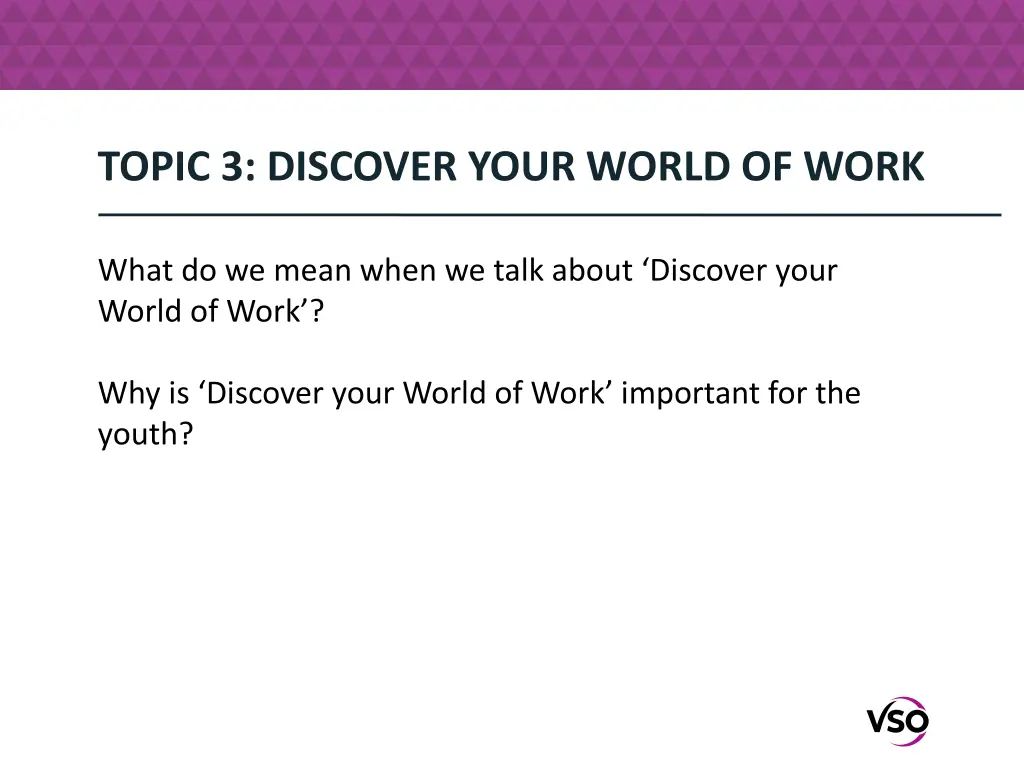 topic 3 discover your world of work