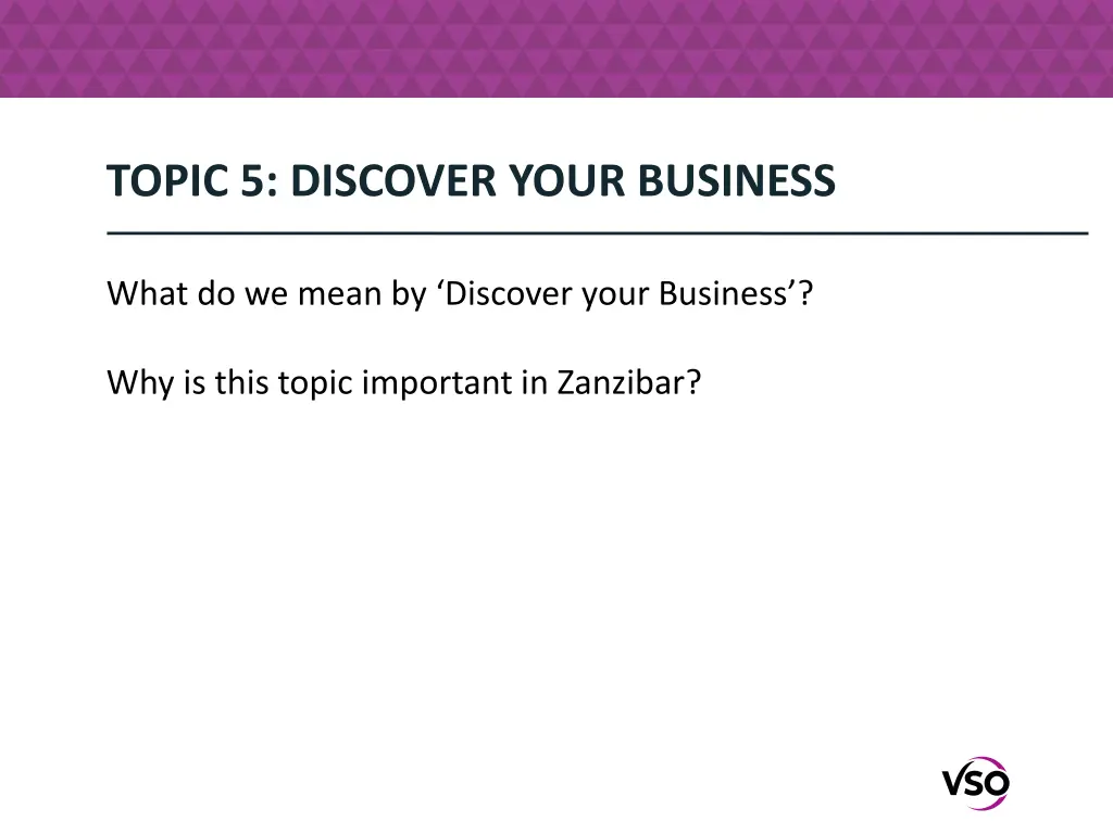 topic 5 discover your business