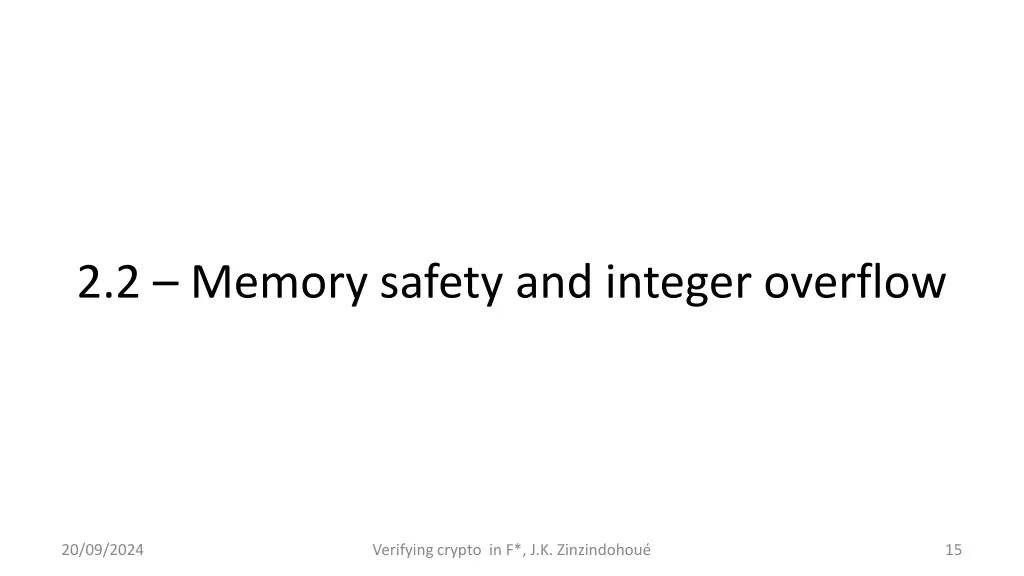 2 2 memory safety and integer overflow