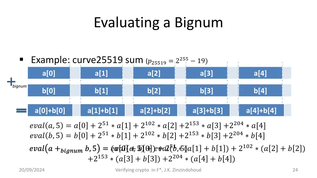 evaluating a bignum 1