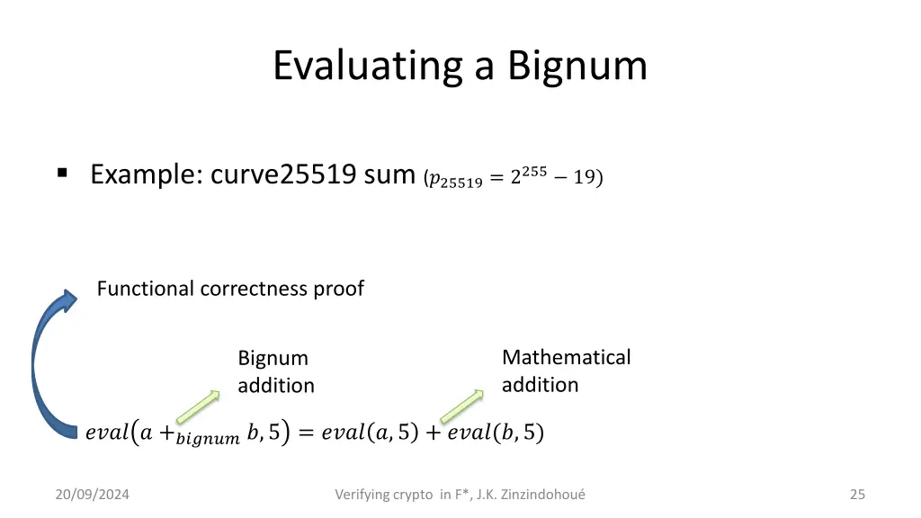 evaluating a bignum 2