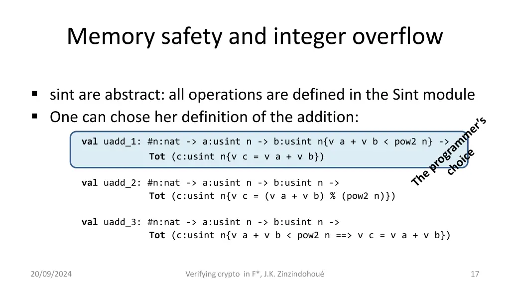 memory safety and integer overflow 1