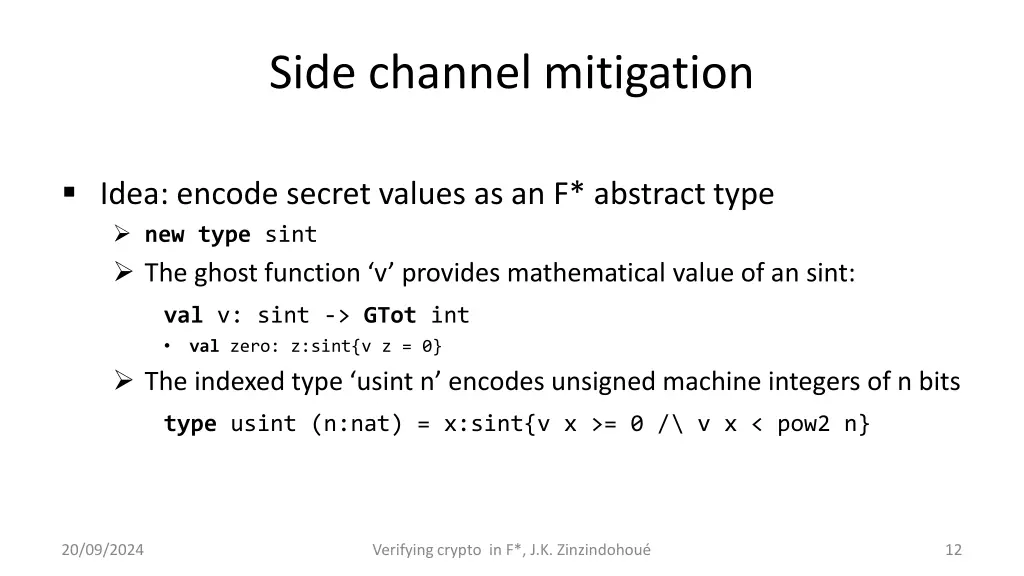 side channel mitigation 1