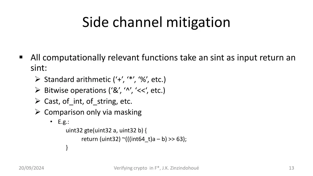 side channel mitigation 2