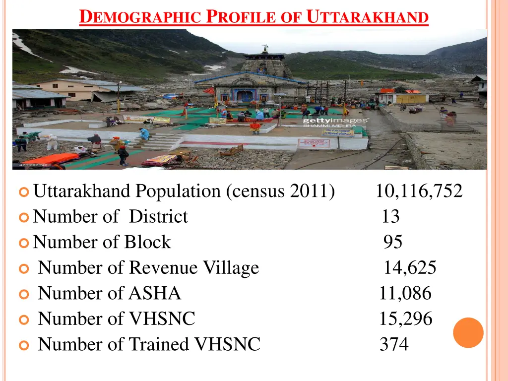 d emographic p rofile of u ttarakhand
