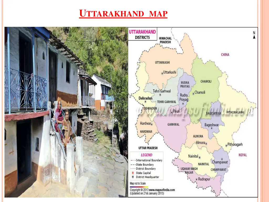 u ttarakhand map