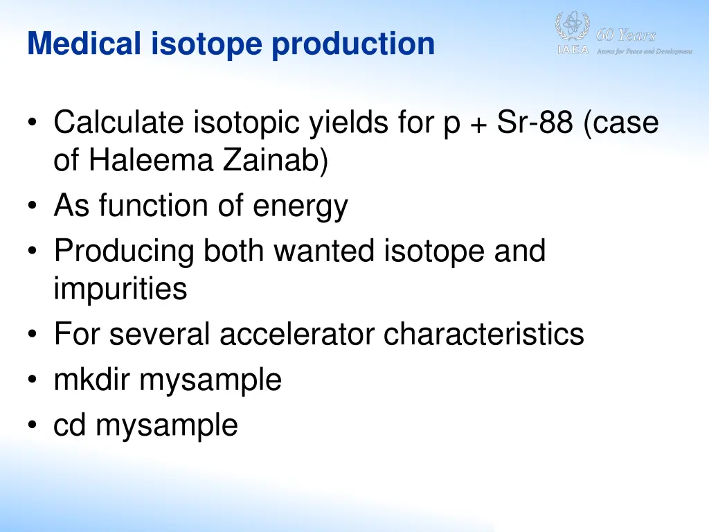 medical isotope production