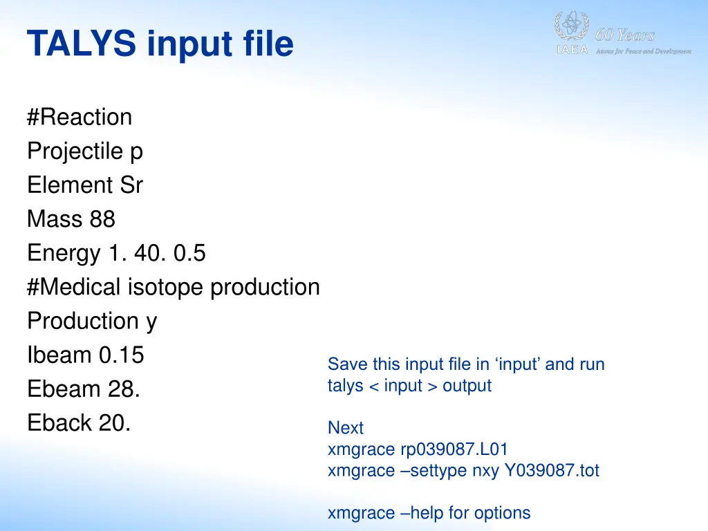 talys input file