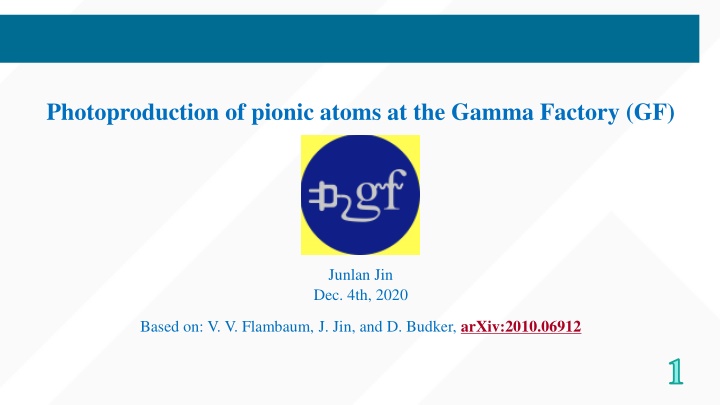 photoproduction of pionic atoms at the gamma