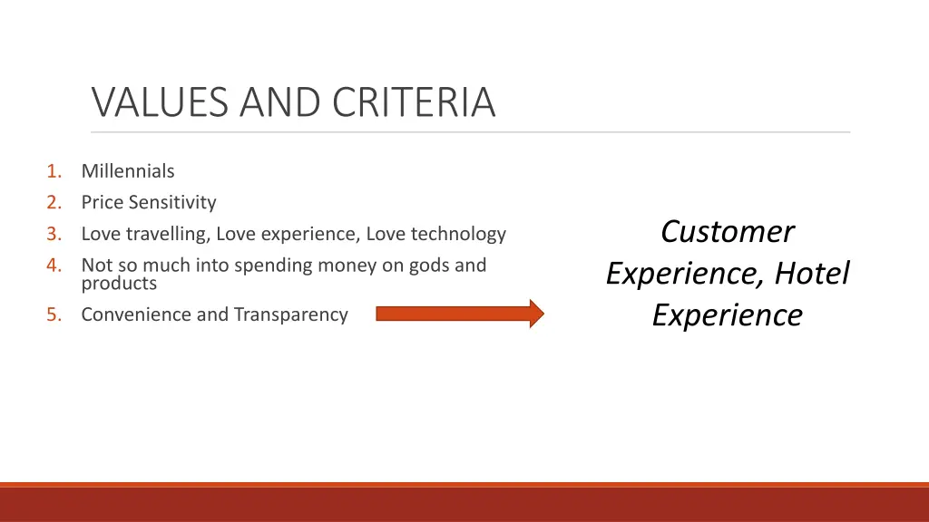 values and criteria