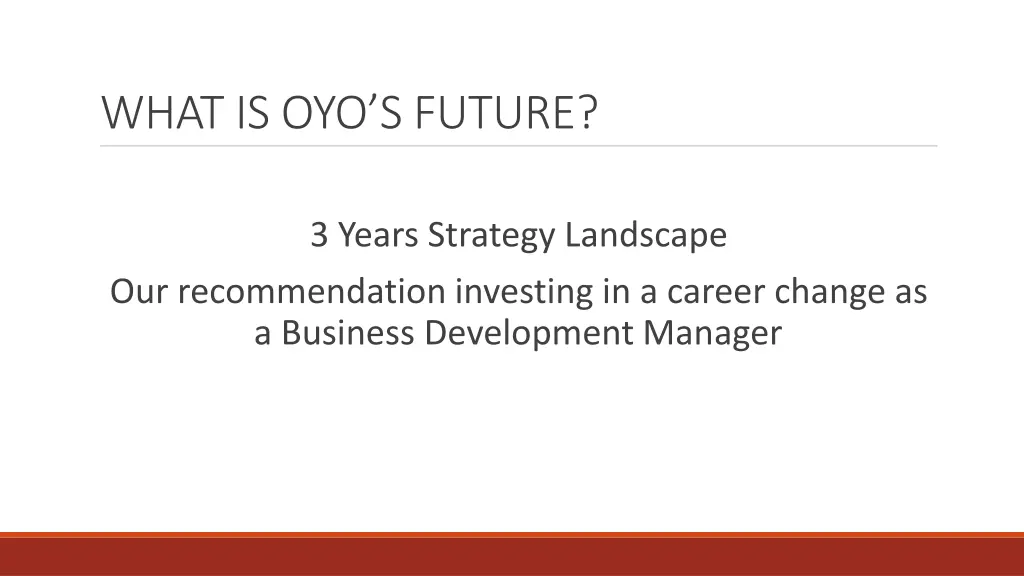 what is oyo s future