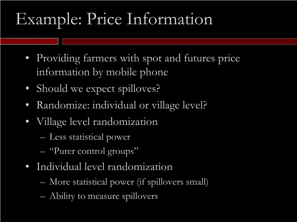 example price information