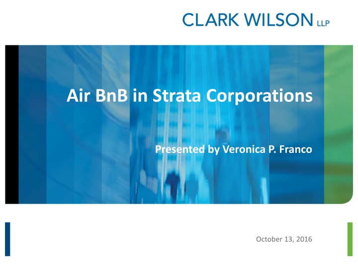 air bnb in strata corporations