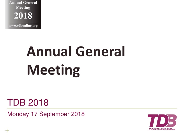 annual general meeting 2018 www tdbonline org