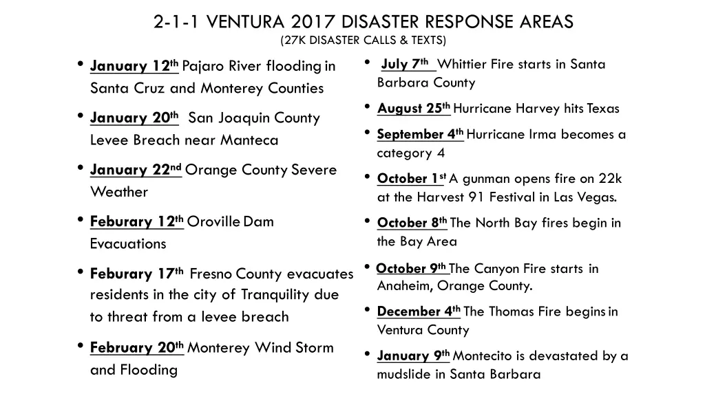 2 1 1 ventura 2017 disaster response areas