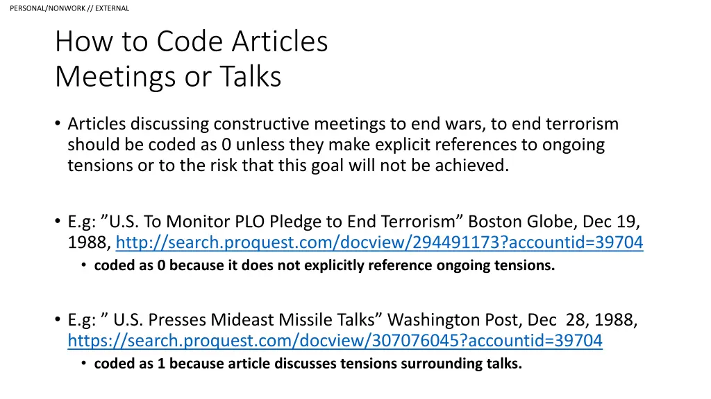 personal nonwork external how to code articles 7