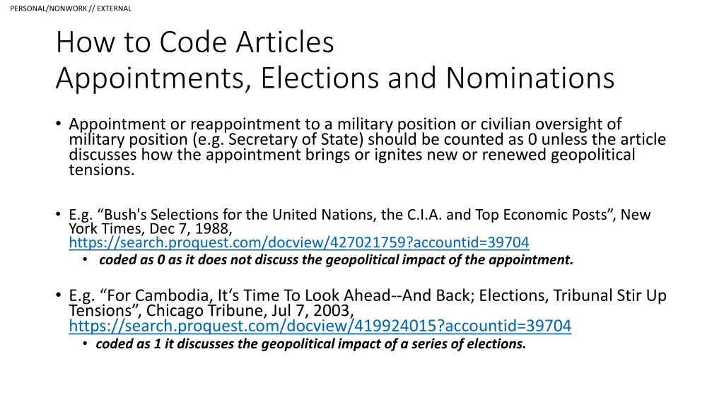 personal nonwork external how to code articles 8