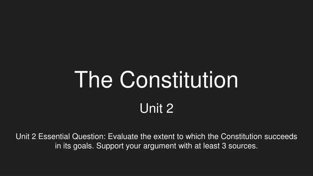 the constitution