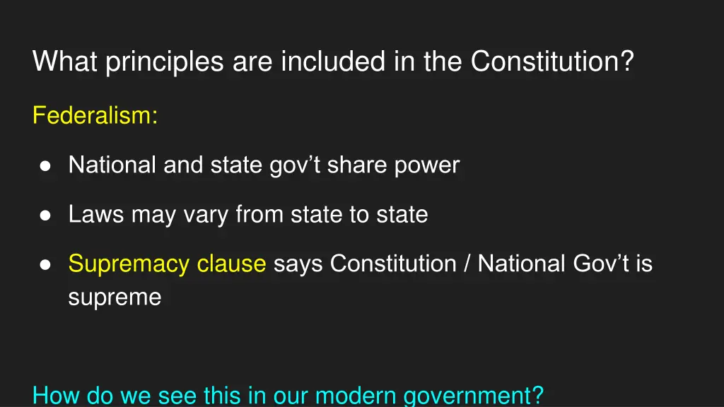 what principles are included in the constitution 2