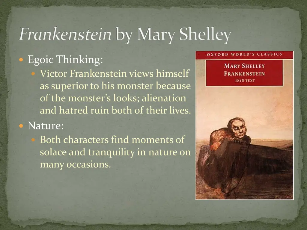 frankenstein by mary shelley