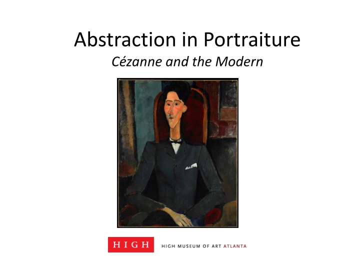 abstraction in portraiture c zanne and the modern