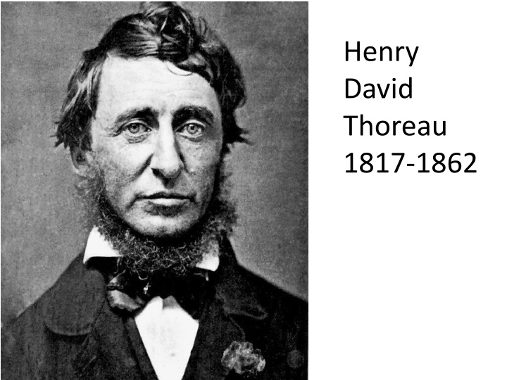 henry david thoreau 1817 1862