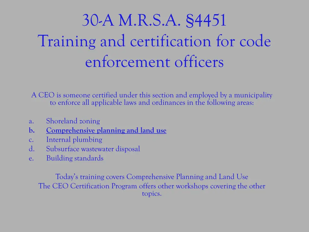 30 a m r s a 4451 training and certification