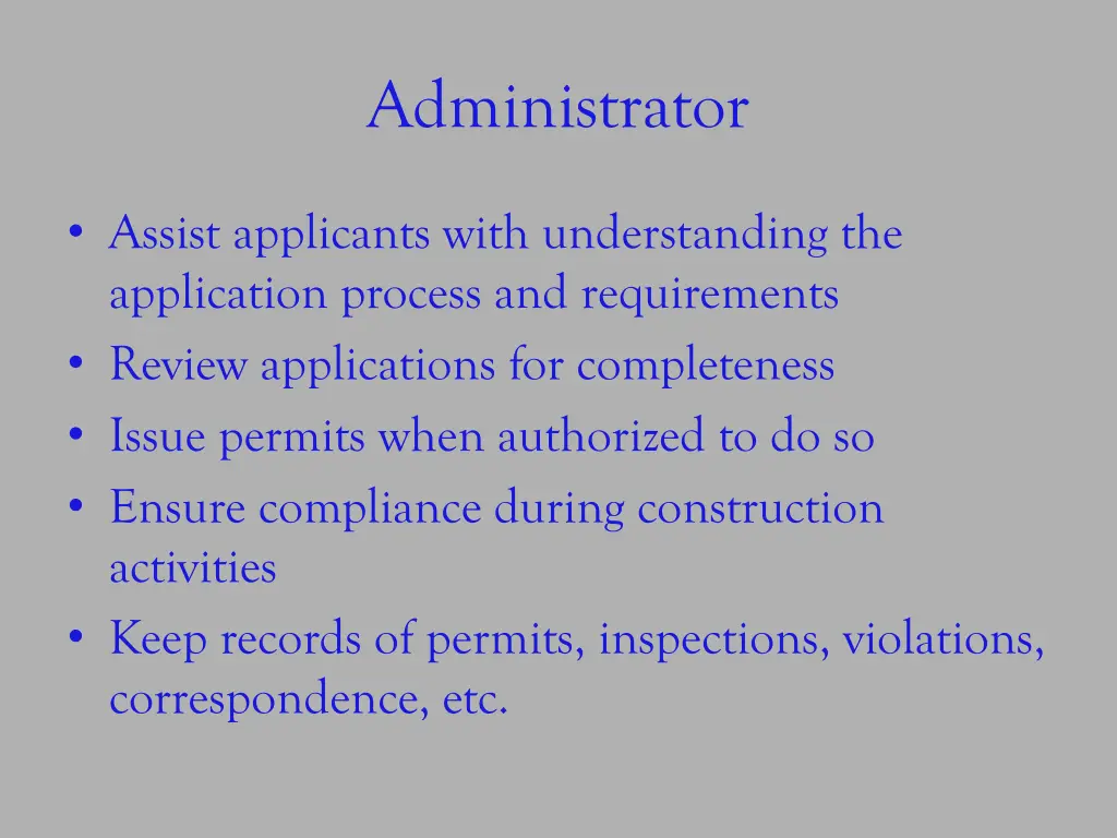 administrator