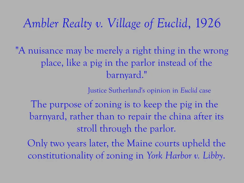 ambler realty v village of euclid 1926