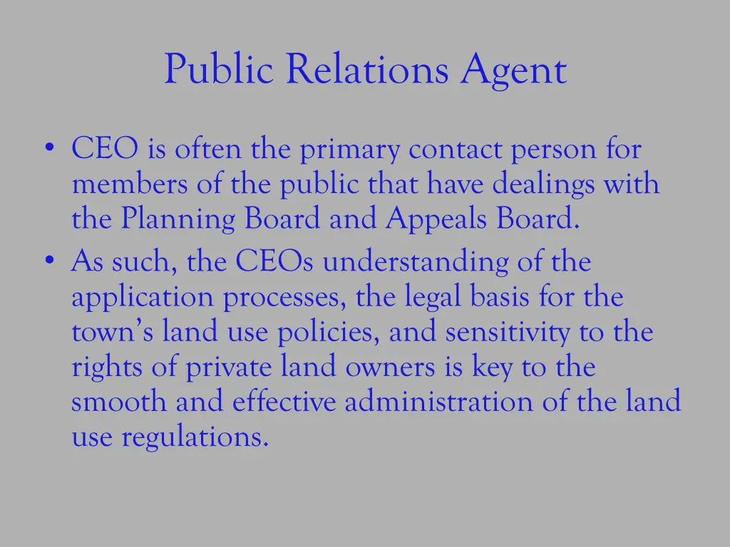 public relations agent