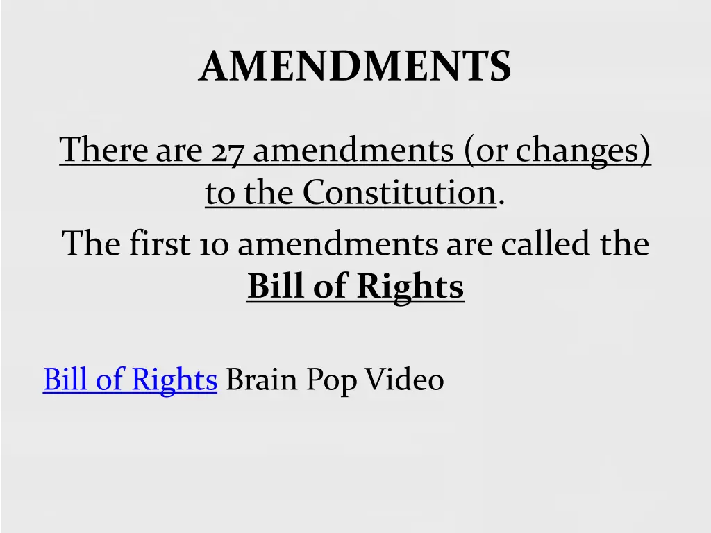 amendments