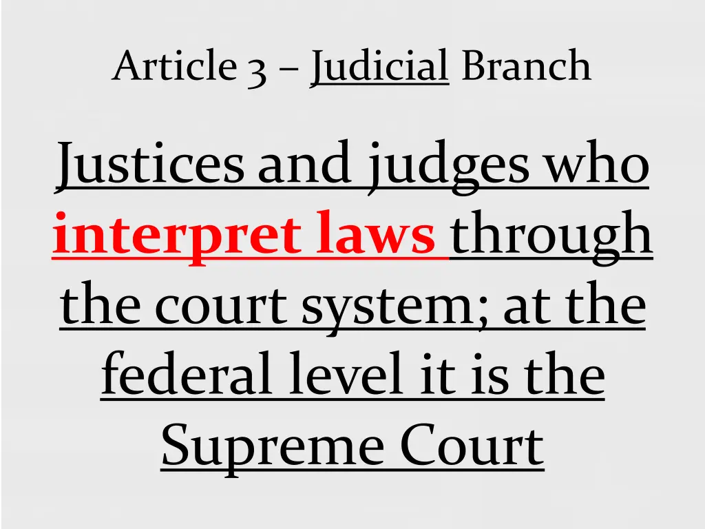 article 3 judicial branch