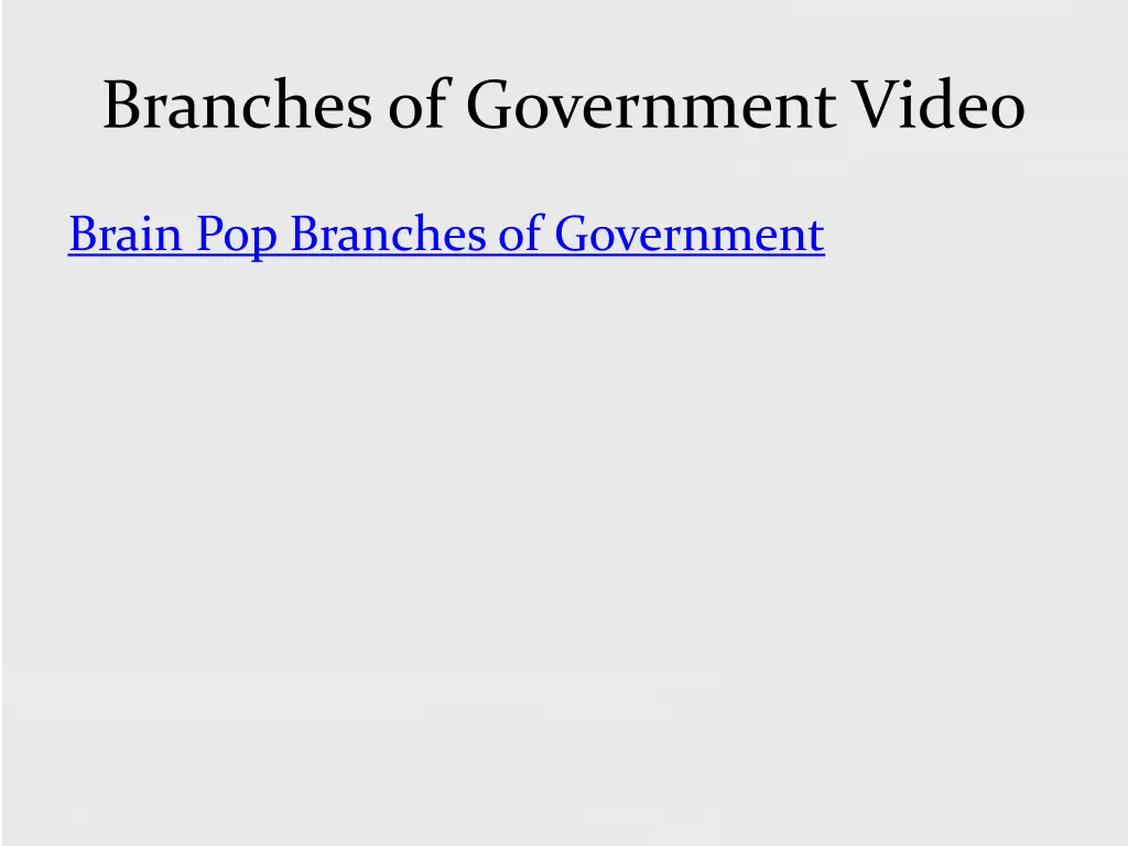 branches of government video