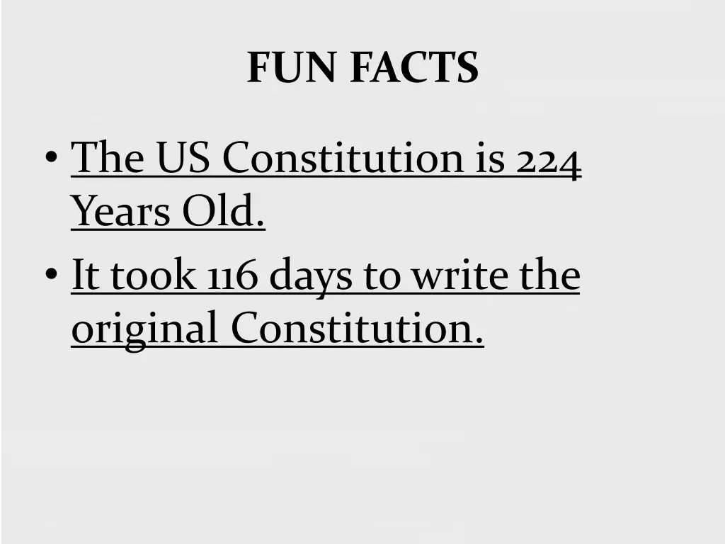 fun facts